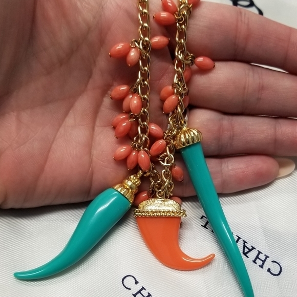 Kenneth Jay Lane Jewelry - KENNETH Lane Tribal Coral Turquoise Necklace